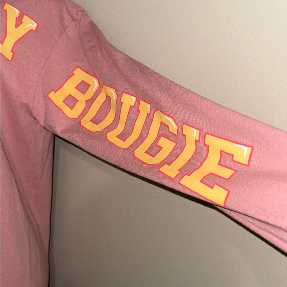 Simply Southern Peachy Long Sleeve Shirt - Pink and Yellow - Picture 4 of 6